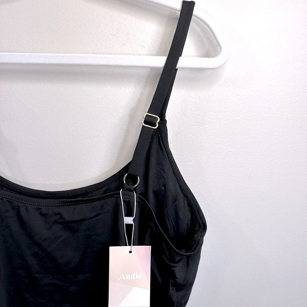 NWT Andie Swim The Amalfie One Piece Swimsuit in Black Size XXXL